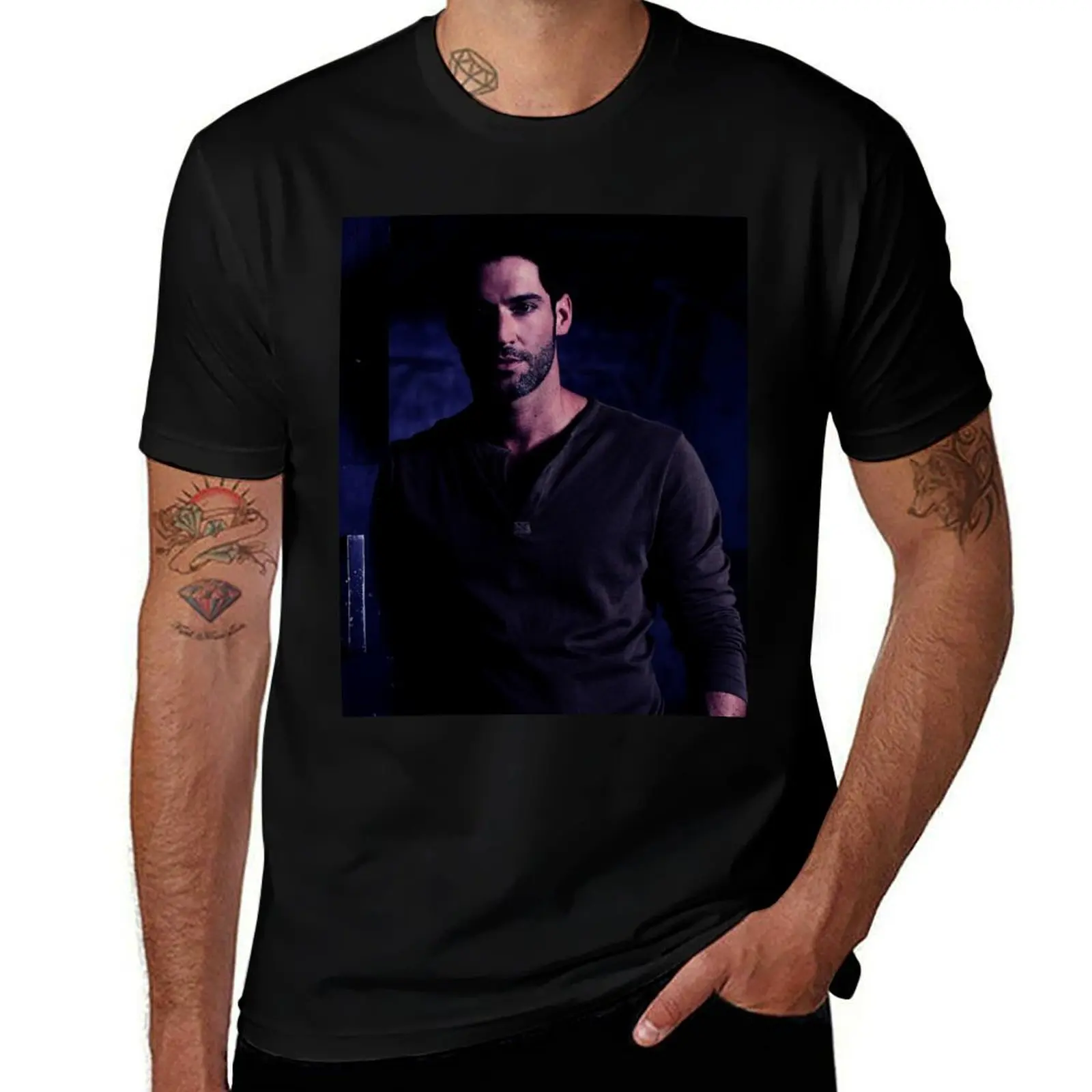 

Tom Ellis Night T-Shirt t shirts for man cotton funny essential t shirt T-Shirt