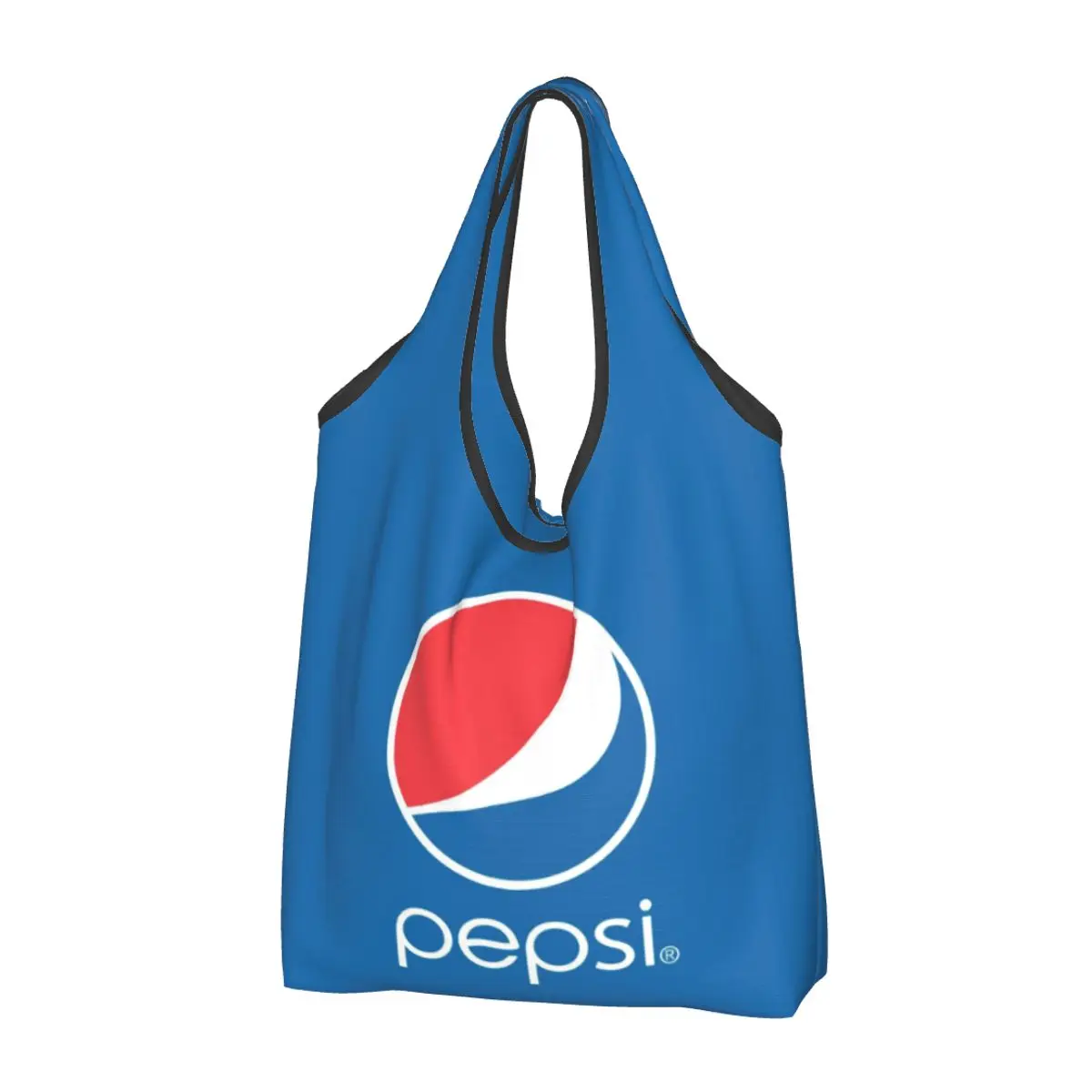 

P-Pepsi Grocery Bags Durable Large Reusable Recycle Heavy Duty Anime Shopping Eco Bag Washable Attached Pouch