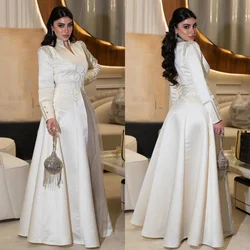 Customized Matching Charmeuse Sequined Pleat A-line V-neck Long Dresses Bespoke Occasion Prom  Fashion