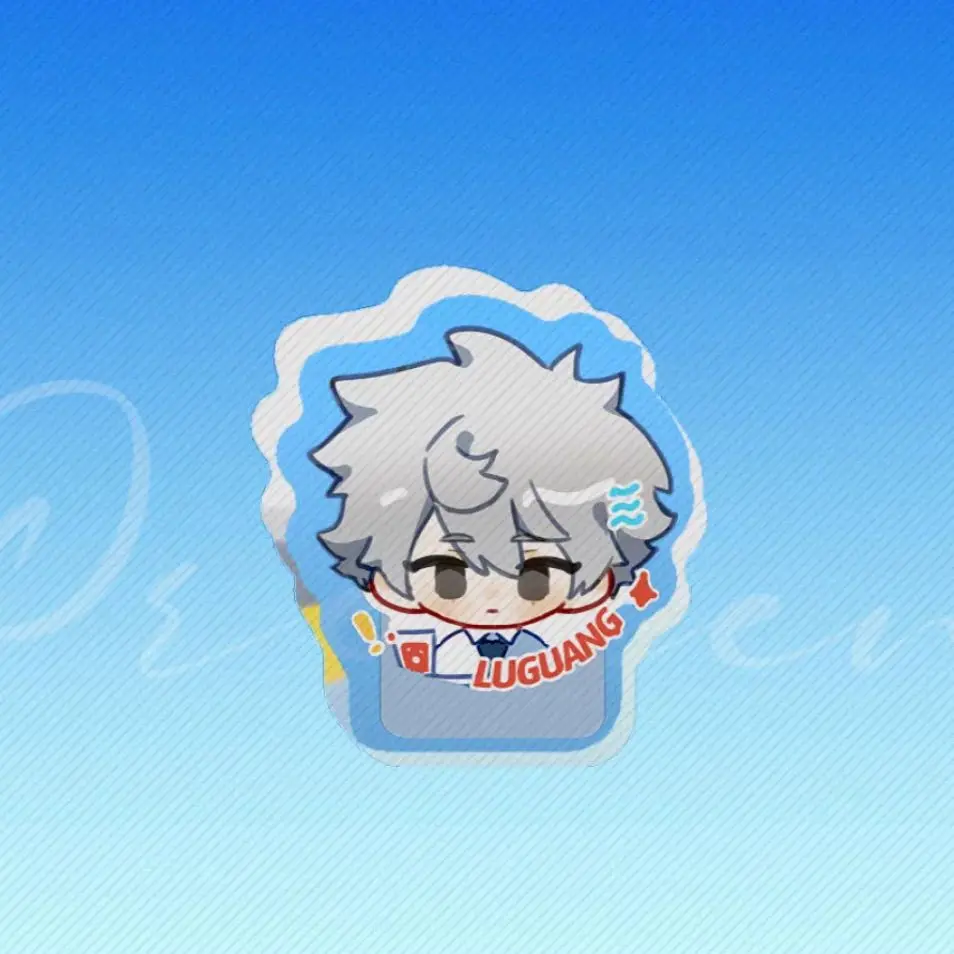 Anime LINK CLICK Lucas Charles Qiao Ling  Acrylic Stand Model Mini Cute Cosplay Plate Holder Topper Birthday Fans Christmas Gift