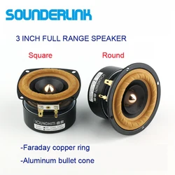2PCS/LOT Sounderlink AudioLabs 3 inch Full Range woofer Hi-Fi Speaker tweeter unit Medium bass bullet arrow transducer