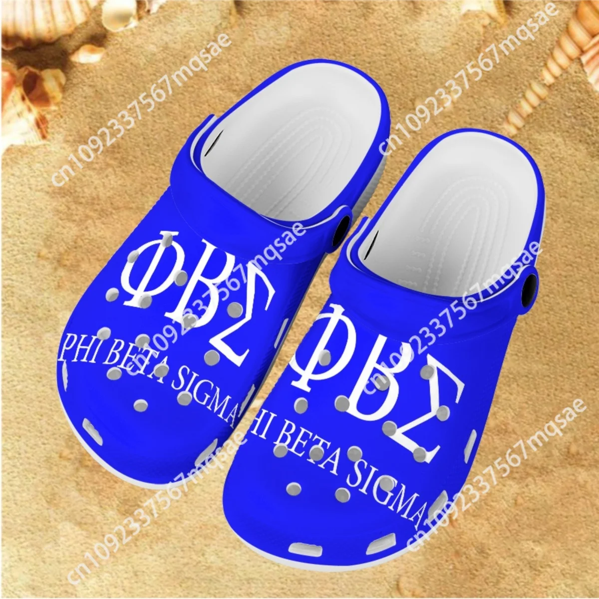 Sandals Women Phi Beta Sigma Creative Designer Casual Flat Shoes Indoor Bathroom Non-slip Slippers Slides For Travel Beach Hotel