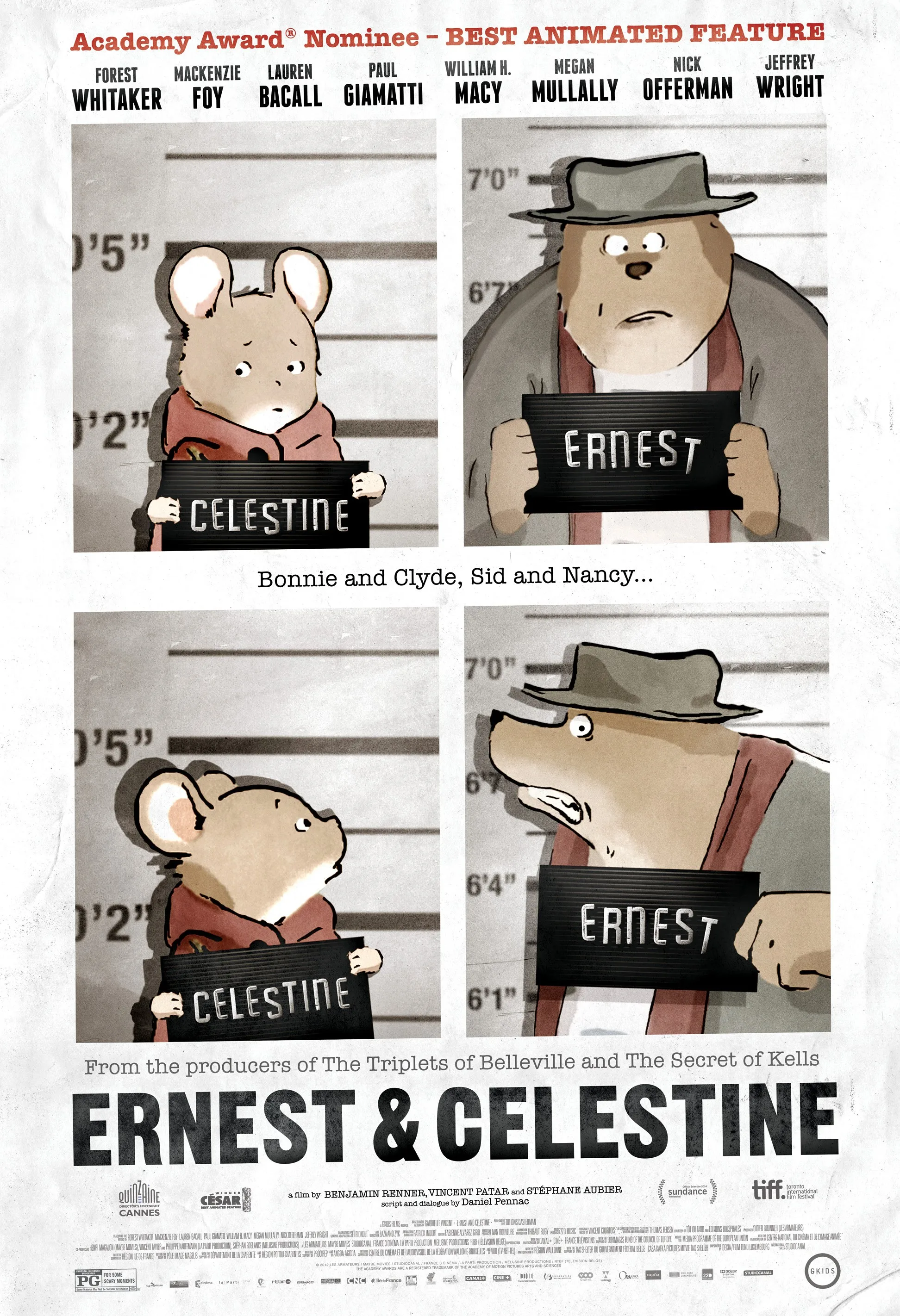 Movie Ernest & Celestine Poster Prints Wall Sticker Home Decor Bar Cafe Art Painting