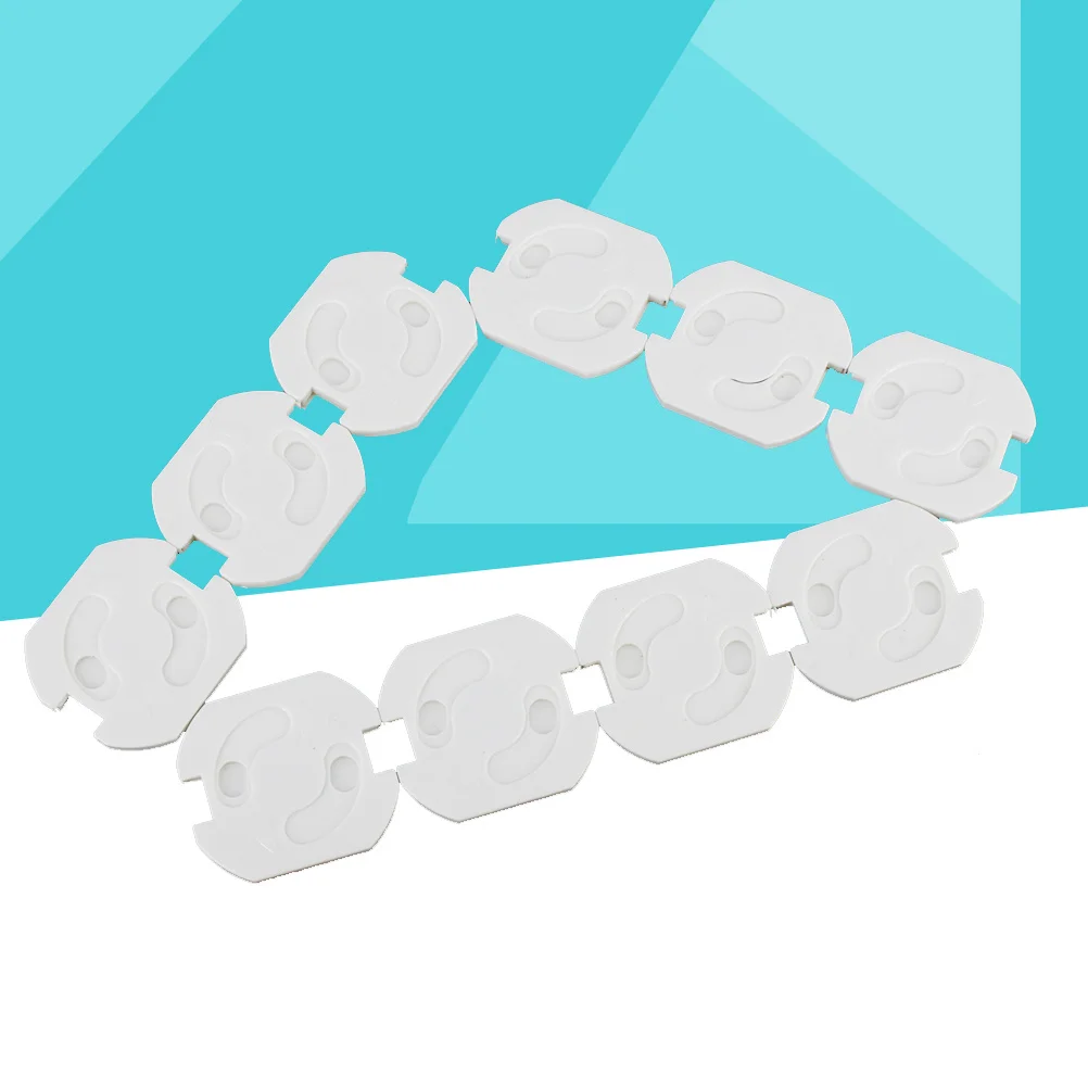 10 قطعة أغطية المكونات سلامة الطفل سهلة إدراج تدوير 90 درجة لحماية آمنة المكونات المقبس يغطي المقبس حماة #2