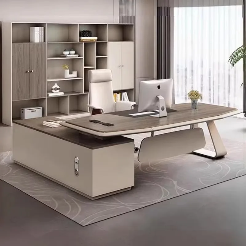 

L Shape Organizer Office Desk Aesthetic Upgrade Writing Commercial Office Desk Standing Specialty Escritorio Oficina Furniture