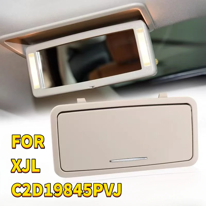 C2D19845PVJ Car Sun Visor Vanity Mirror Interior w/Lights For Jaguar XJL 2010 2011 2012 2013 2014 2015 2016 2017 2018 2019