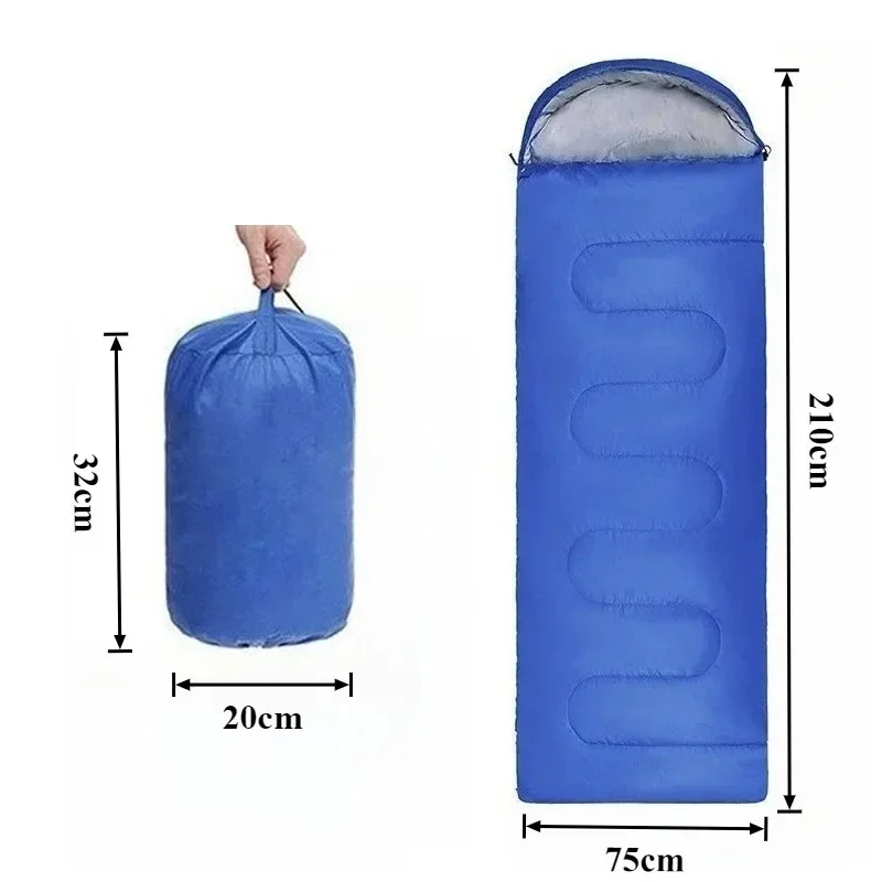 

Adult Portable Sleeping Bag Outdoor Hiking Warm Comfortable Break Splicing Single Sleeping Bags Overnight Camping Equipment