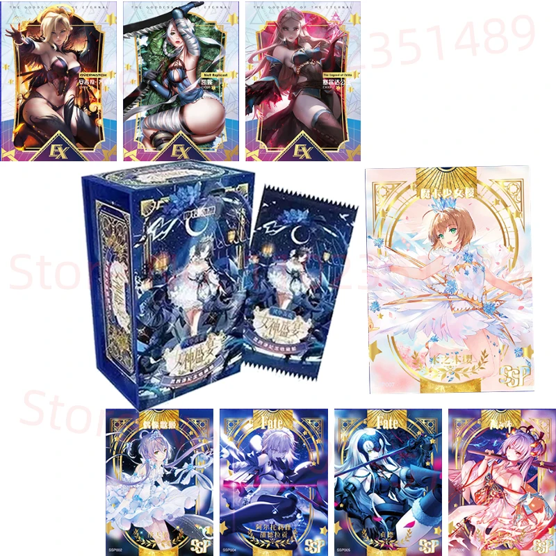 Wholesale Goddess Feast Moka-acg Set 2/4/5 Collection Cards Anime Girl Bikini Booster Box Tcg Game Doujin Toys And Hobbies Gift