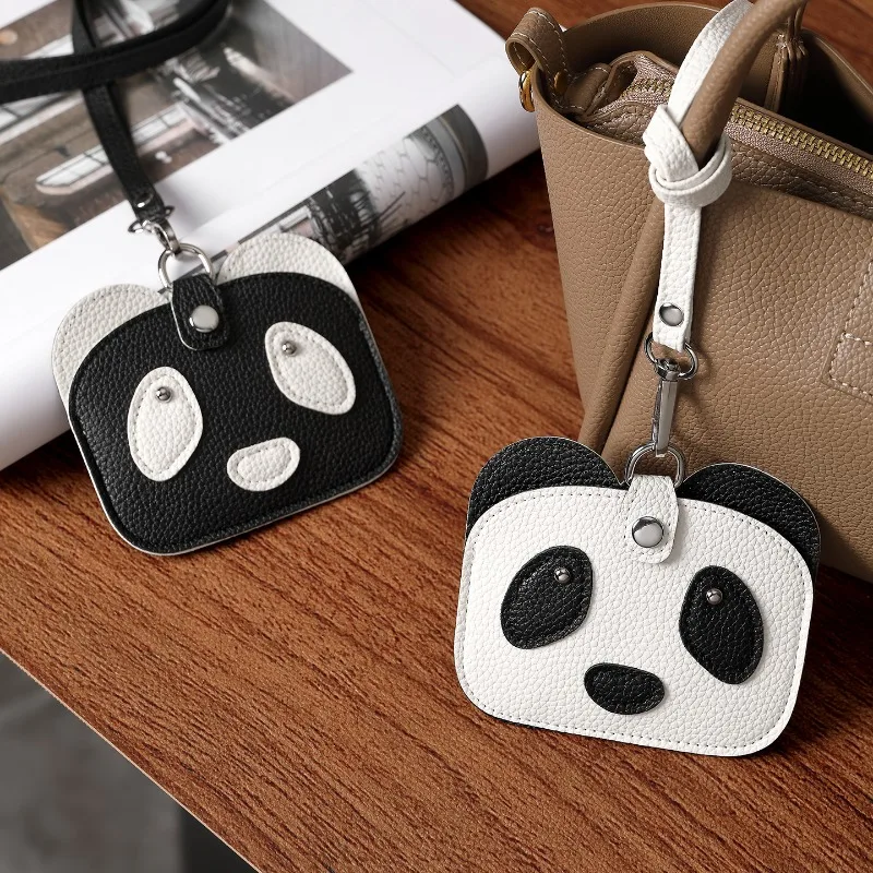 Portamonete in pelle Pu Nuovo simpatico panda Porta carte d'identità di credito Mini portamonete per donna Porta carte per studenti di piccola moda