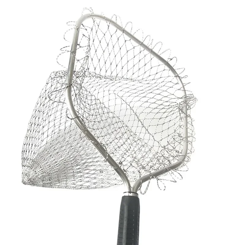 

Портативная рыболовная сеть 30 см, квадратная ракетка, прочный сплав, подходит для реки, пресной воды, соленой воды, рыболовные сети, ловля рыбы