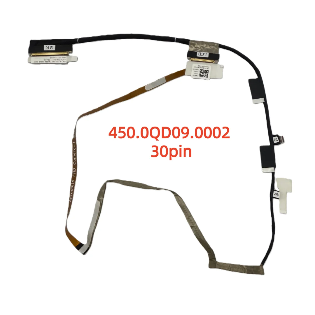 New Original LAPTOP LCD Monitor EDP Cable For DELL Inspiron 7420 7425 2IN1 laptop Camera Cable 30PIN FHD 0NDK3F 450.0qd09.0002
