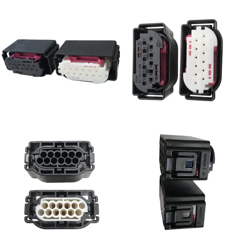12 Pin Car Electrical Connector Plug Compatible with 8373630-03 6925552-03 1-967680-1 2-967680-1 Auto Wiring Harness Terminal