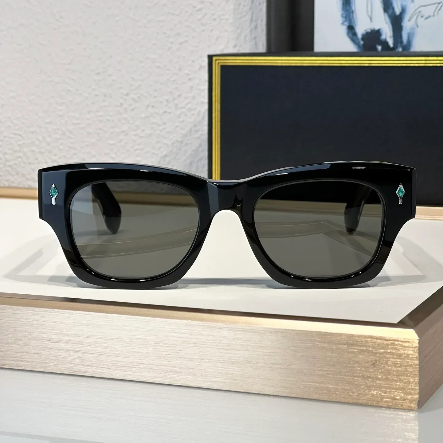 Fashion Sunglasses For Men Women ALANUI Summer Designer Stylish High Street Style UV400 Retro Plate Acetate Full Frame Glasses