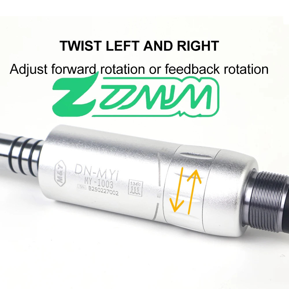 Electric den tal Slow Low Speed E-type Metal Air Motor 4HOLE Handpiece Fit Micromotor