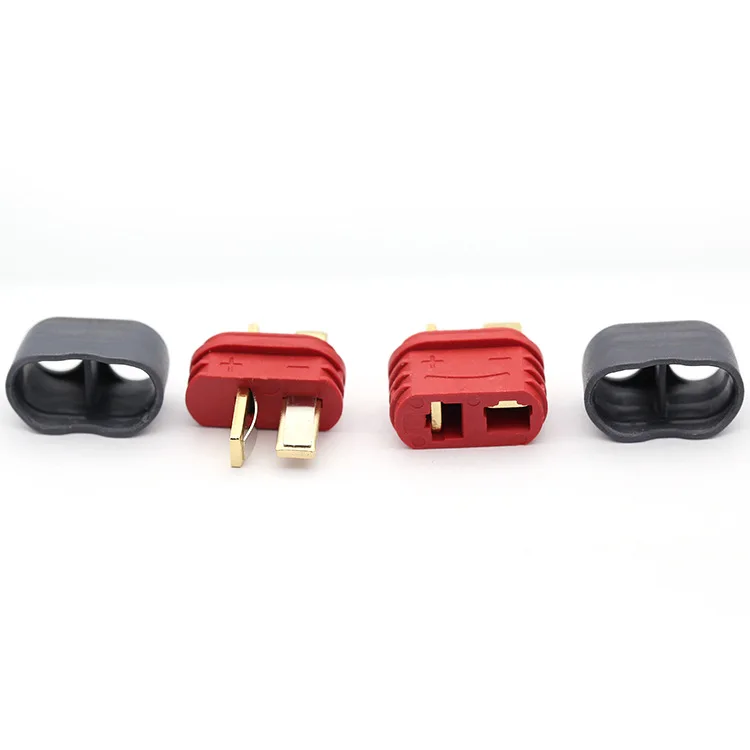 10 Pz T AM1015E Connettore Deans Spina con Copertura Maschio Femmina Deans Connettore con Guaina Alloggiamento Per RC Batteria Aerei Giocattoli