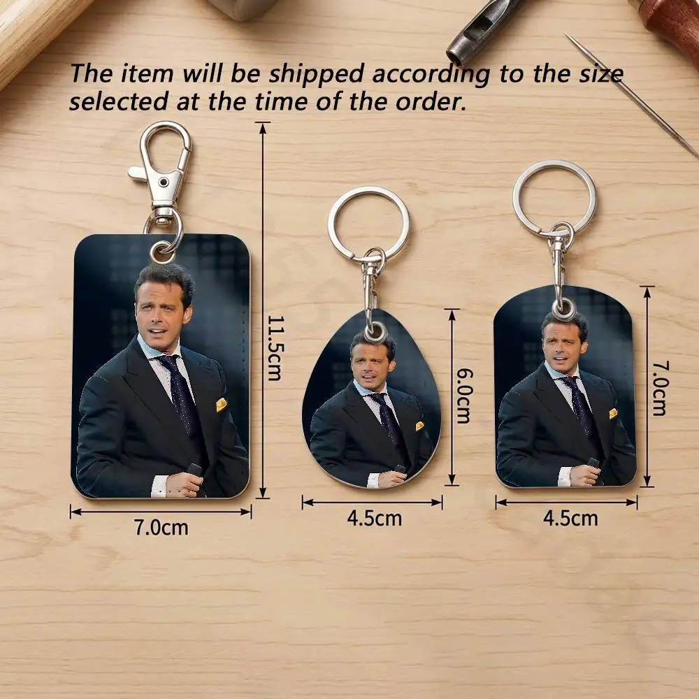L-Luis Miguel Singer  Personalised Print Card Holder Suitable For Holder Girls Door Card Case Women Badge Holder Keychain