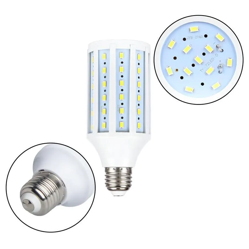 Pop 1PCS 10W 15W 24W 28W 36W 60W 80W 120W 150W LED Lamp E27 5730 SMD 110V/220V Lampada LED Light Lanterna Corn Bulbs Spotlight