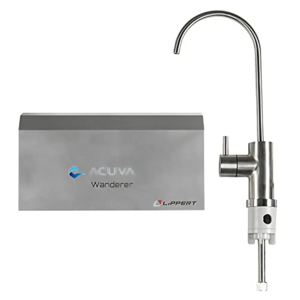 Acuva Wanderer 2.0 Water Purifier RVs Boats UV-LED Technology Improves Taste Quality Efficient 12V Operation Minimal Maintenance