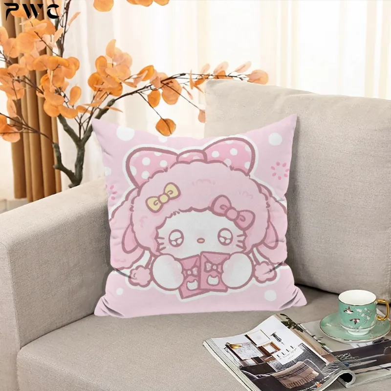 Housses de coussin décoratives pour canapé, taie d'oreiller de couchage, illustration de dessin animé, décor d'automne, 45x45