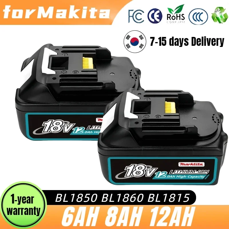 BL1860B 18V Battery For Makita 18V Power Tools Replacement Accessories DTD173 DDF487 DTW700 18 v Li-ion Rechargeable batteries