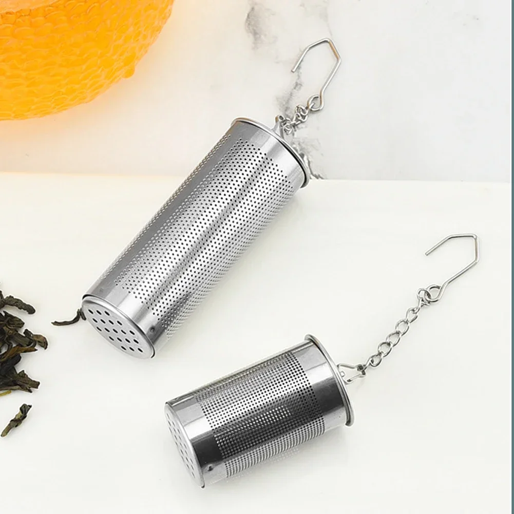 Filtri per palline da tè infusore per filtri a rete in acciaio inossidabile con gancio a catena diametro 65 Mm filtro a rete parti per utensili da cucina