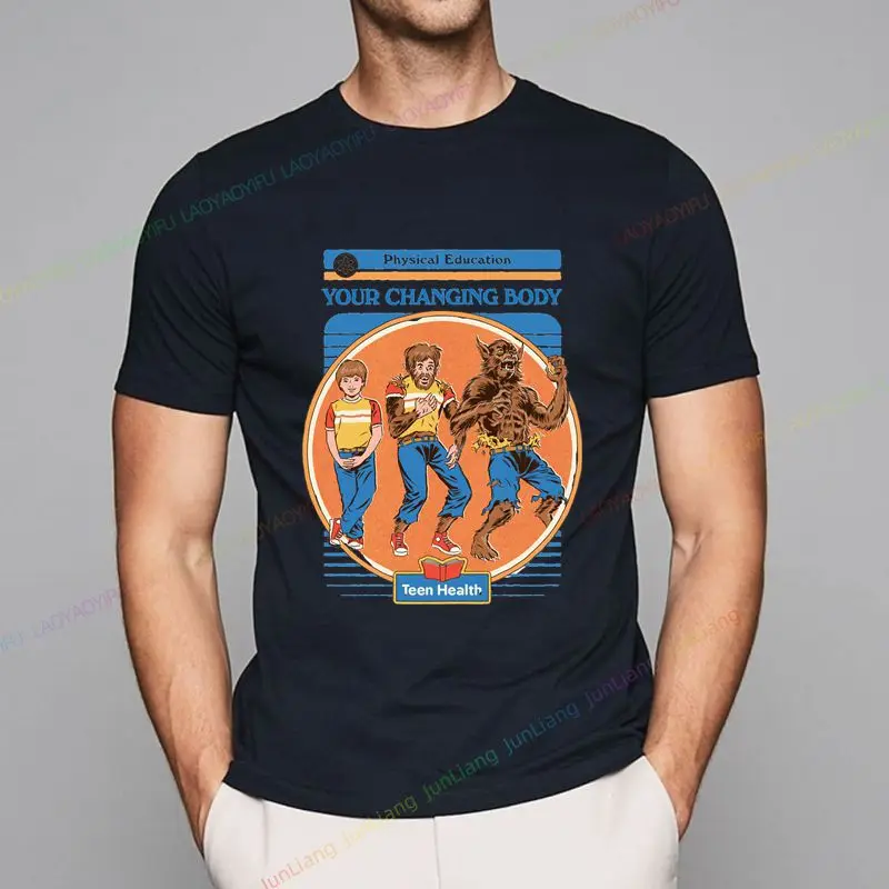 Gym class keeps your body changing, healthy body fun T-shirt men's clothing summer short sleeves