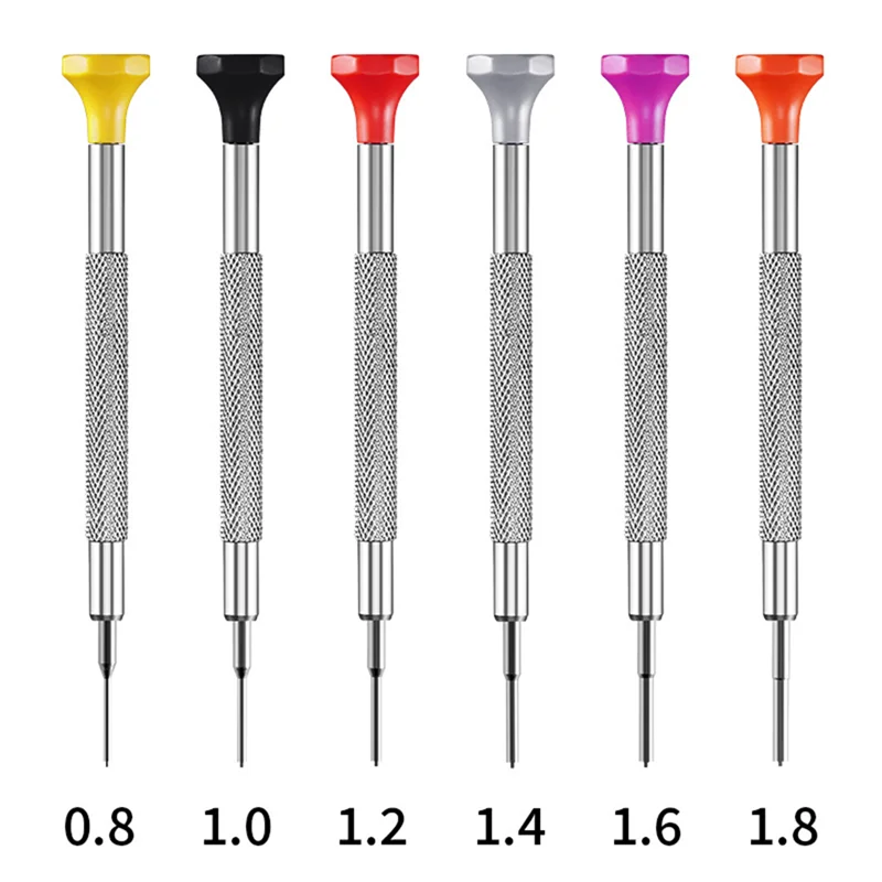 6PCS Precision Steel Screwdrivers Mobile Phone Watch Repair Tool Kit Strap Removal Cover Opener Flat Screwdriver Tools