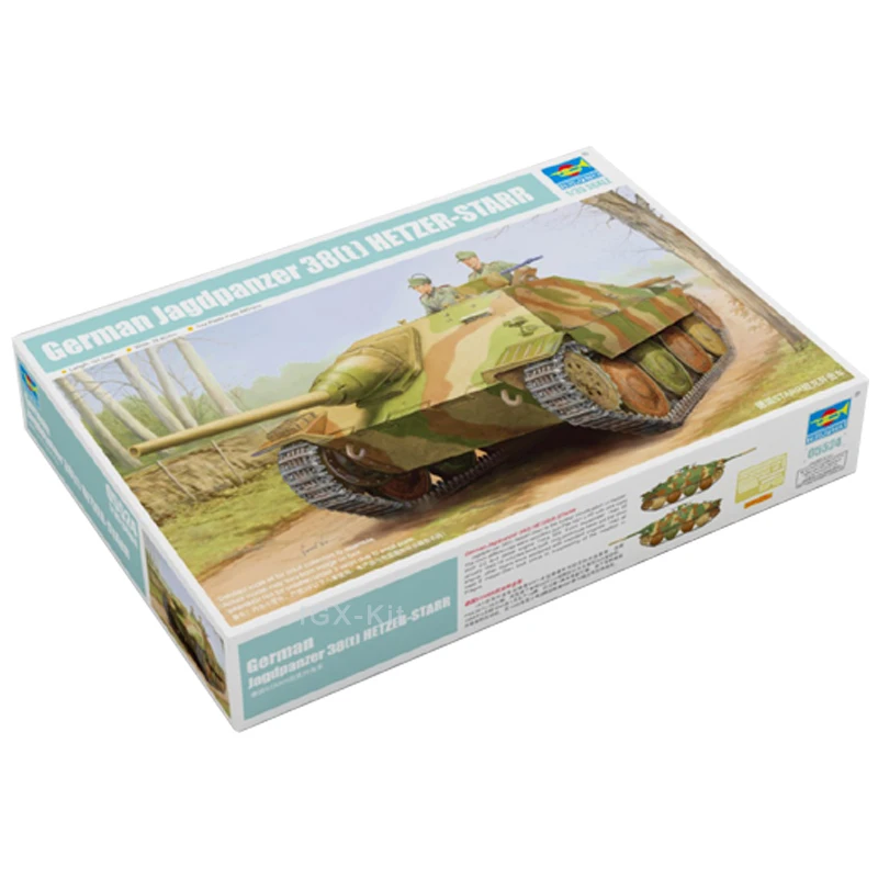 Trumpeter 05524 1/35 German Jagdpanzer 38(t) Hetzer Starr Tank Destroyer Military Plastic Toy Assembly Model Building Kit