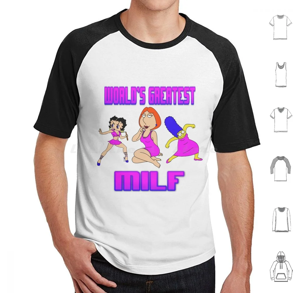 

World's Greatest Milf T Shirt Cotton Men Women DIY Print Oddly Specific Weirdly Specific Cursed Image Cursed Meme Memes Milf