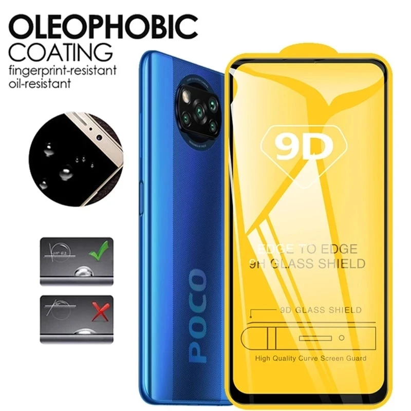 9D Full Cover Protective Glass For Realme 8 Pro 7 10 6 5 3i 5i 5s 6i 6s 7i 8i 8s C21 C21Y C25S C25Y C30 C33 C35 Screen Protector