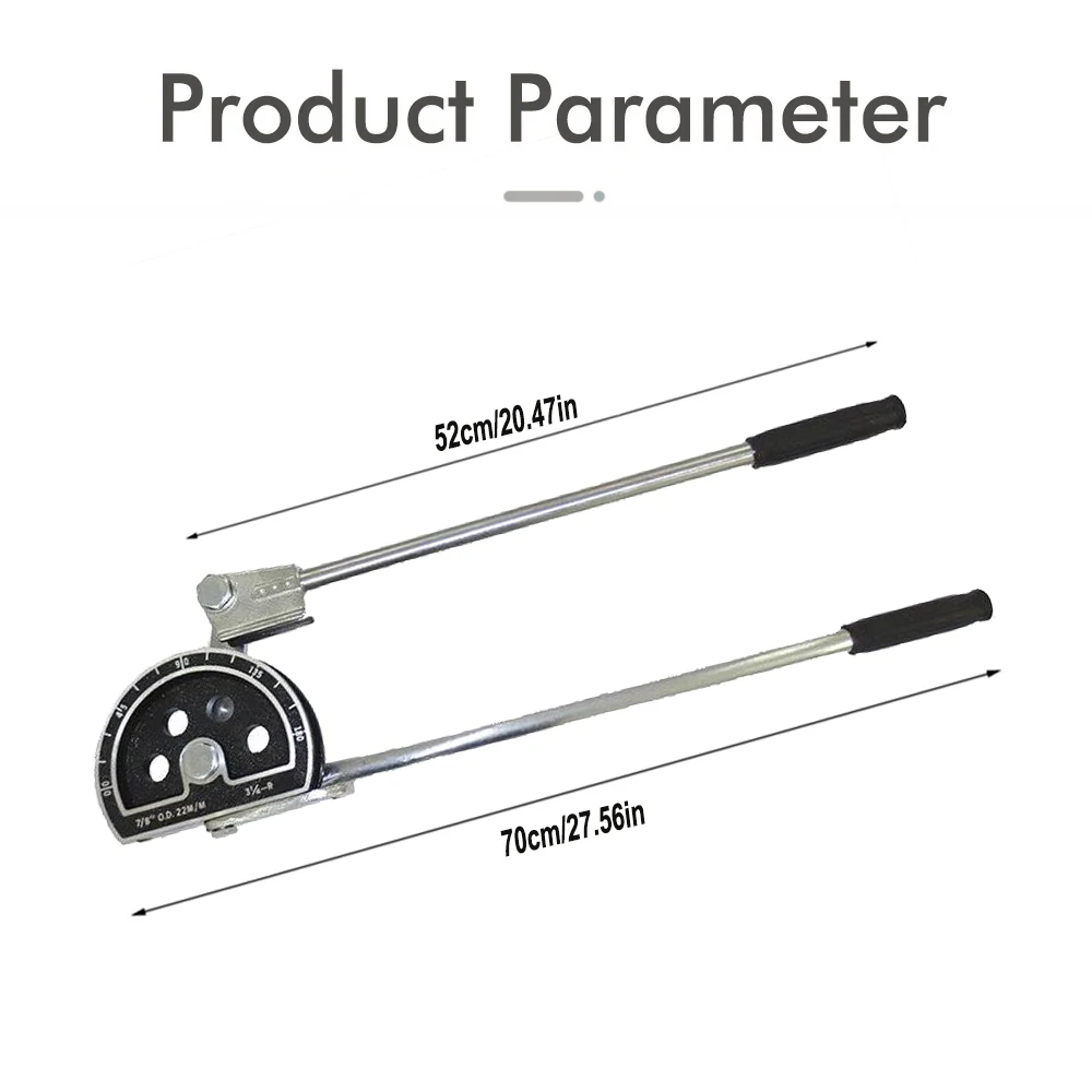7/8''22mm Zoll/metrisches Universal-Außendurchmesser-Schlauch, manuelle Biegemaschine für Kupferrohr/Aluminiumrohr/dünnes Eisenrohr/dünnes Edelstahlrohr – Detail 9