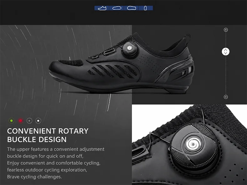 Professionelle SPD Cleat MTB Fahrradschuhe für Herren und Damen, atmungsaktiv, verschleißfest, rutschfest, leicht, Speed Dirt Mountainbike-Schuhe – Detail 10