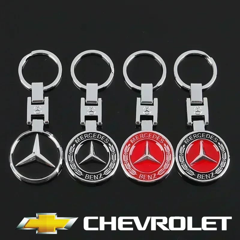 

Car Medal Styling Keychain Alloy Keyring For Mercedes Benz A B C S Class AMG GLA CLA GLC W176 W221 W204 W205 Auto Accessories
