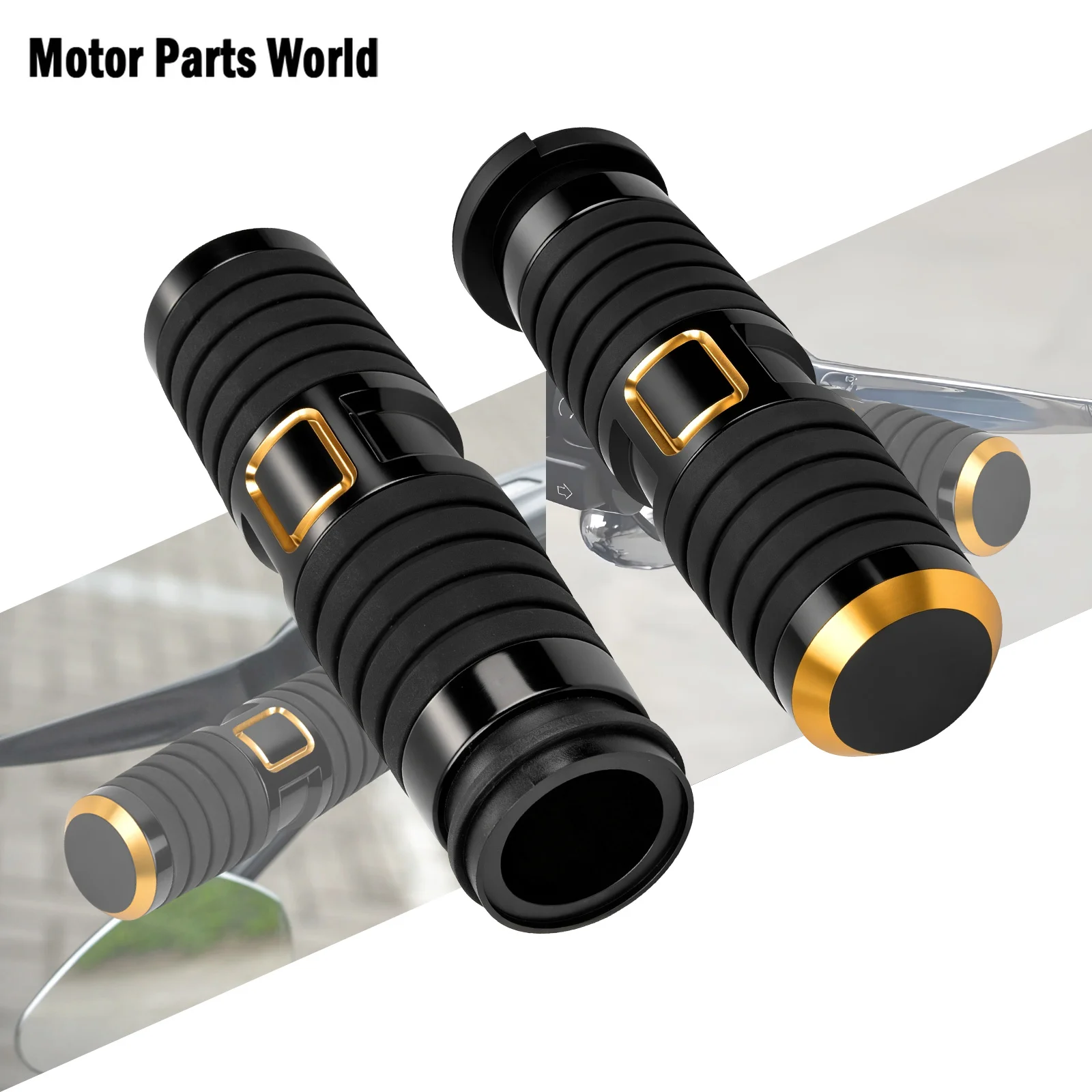 

Motorcycle 1'' Electronic Handle Bar Handlebar Hand Grips For Harley Softail 16-24 Touring Road King Street Electra Glide 08-25