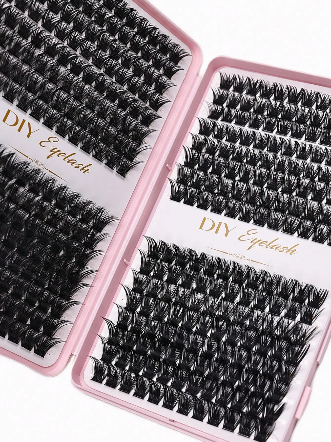 384 Stück Einzelwimpern 10-14mm DIY Wimpernverlängerung Natürliche Mischung Dichte Volumen-Kunstwimpern – Detail 3