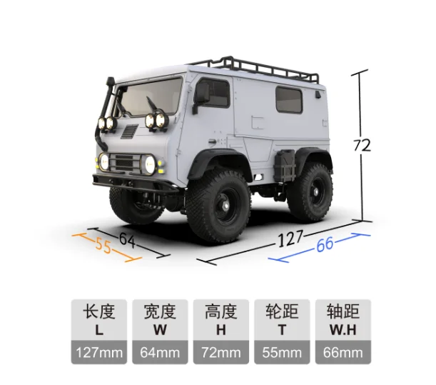Orlandoo Hunter Rc Crawler Modello Auto da Arrampicata 1:32 Miniatura Simulata VAN Fuoristrada Van Kit Parti di Montaggio