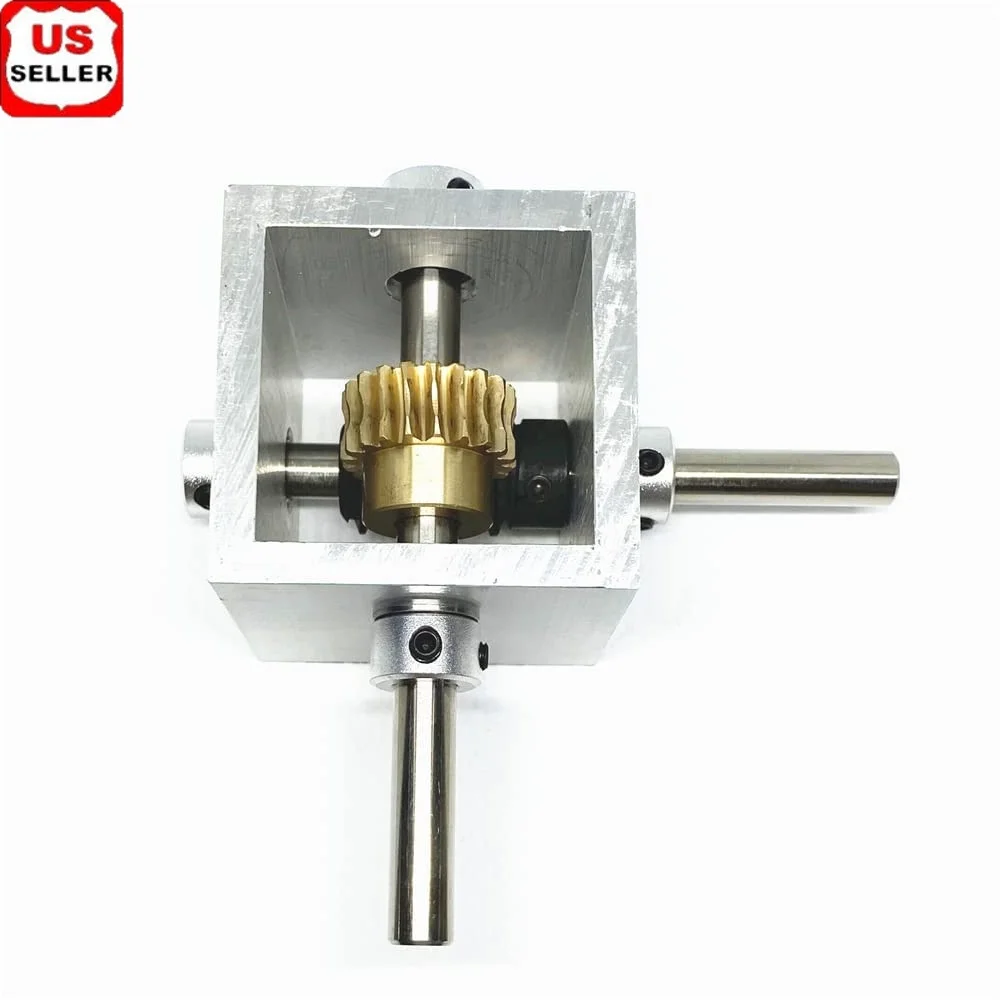 

20:1 Worm Gearbox Right Angle Drive Steering Reducer 20 Teeth DIY Mechanical Module 8mm Shaft
