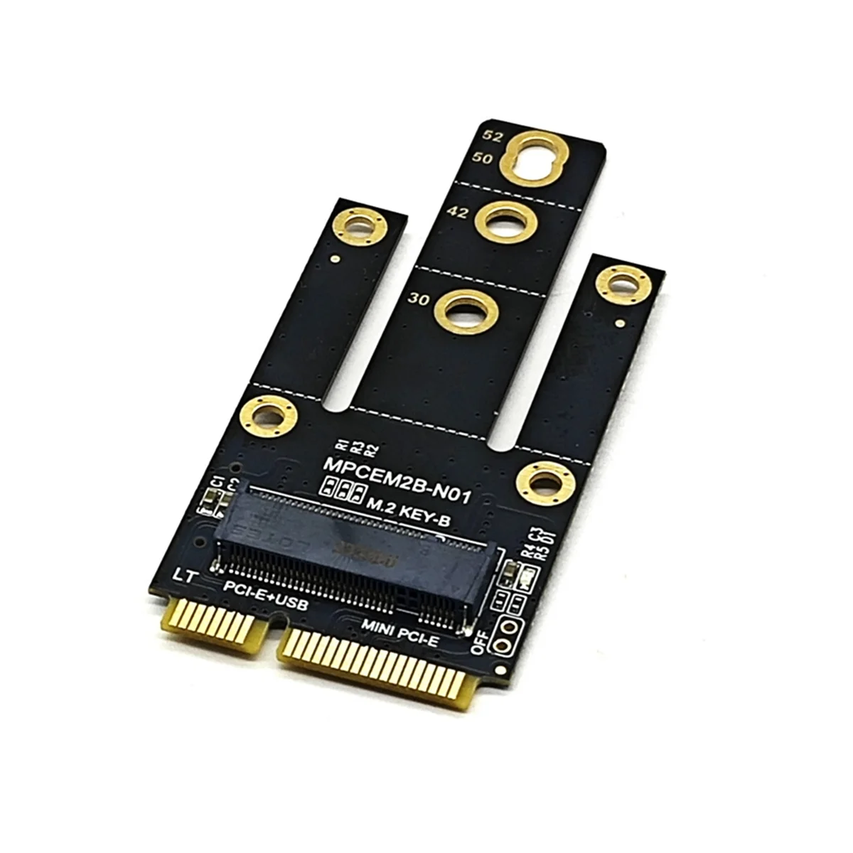 Carte adaptateur MPCIE vers KEY-B 6 000 emplacements MINIPCI-E vers M.2 NGFF Carte adaptateur Alfred Wild WiFi vers M Adaptateur carte B