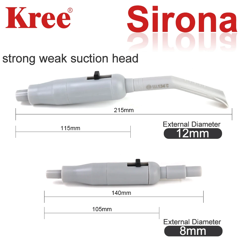 Dental Saliva Ejector Swivel Adapter s*rona Suction Handpiece Strong & Weak Aspiration Handle With Adjustable Control Valve