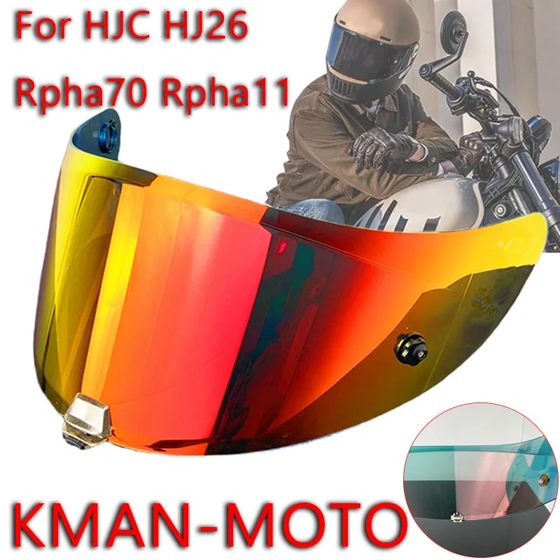 Rpha11 visor for HJC HJ26 Rpha 70 St Dustproof Windproof uv protected Sunscreen shield Electroplated viseiras capacete moto