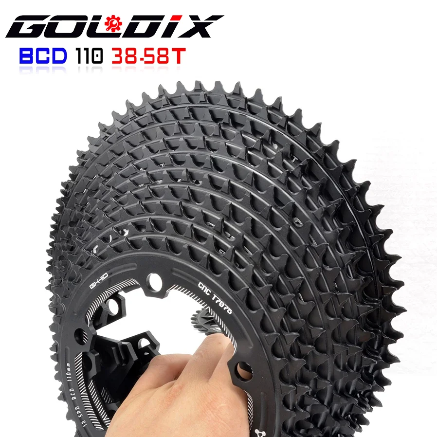 GOLDIX 110-5 BCD 110BCD Road Bike Chainring Narrow Wide 38T-58T Bike Chainwheel Forshimano sram Bicycle crank Accessories