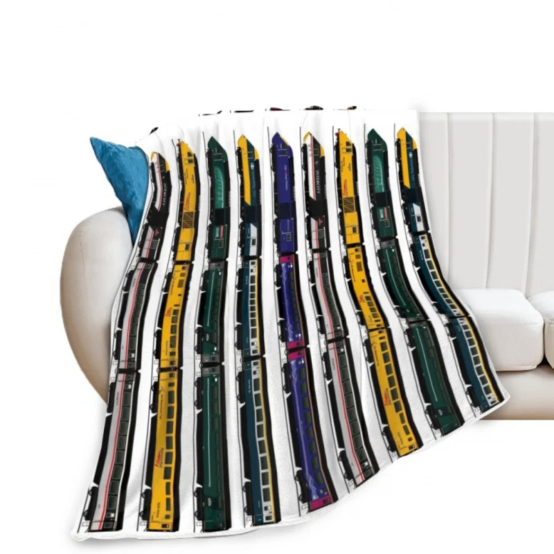 CLASS 43 INTERCITY 125 LOCOMOTIVES Throw Blanket Soft Velvet Blanket Travel Bedding Blanket Home Decor Fleece Blanket