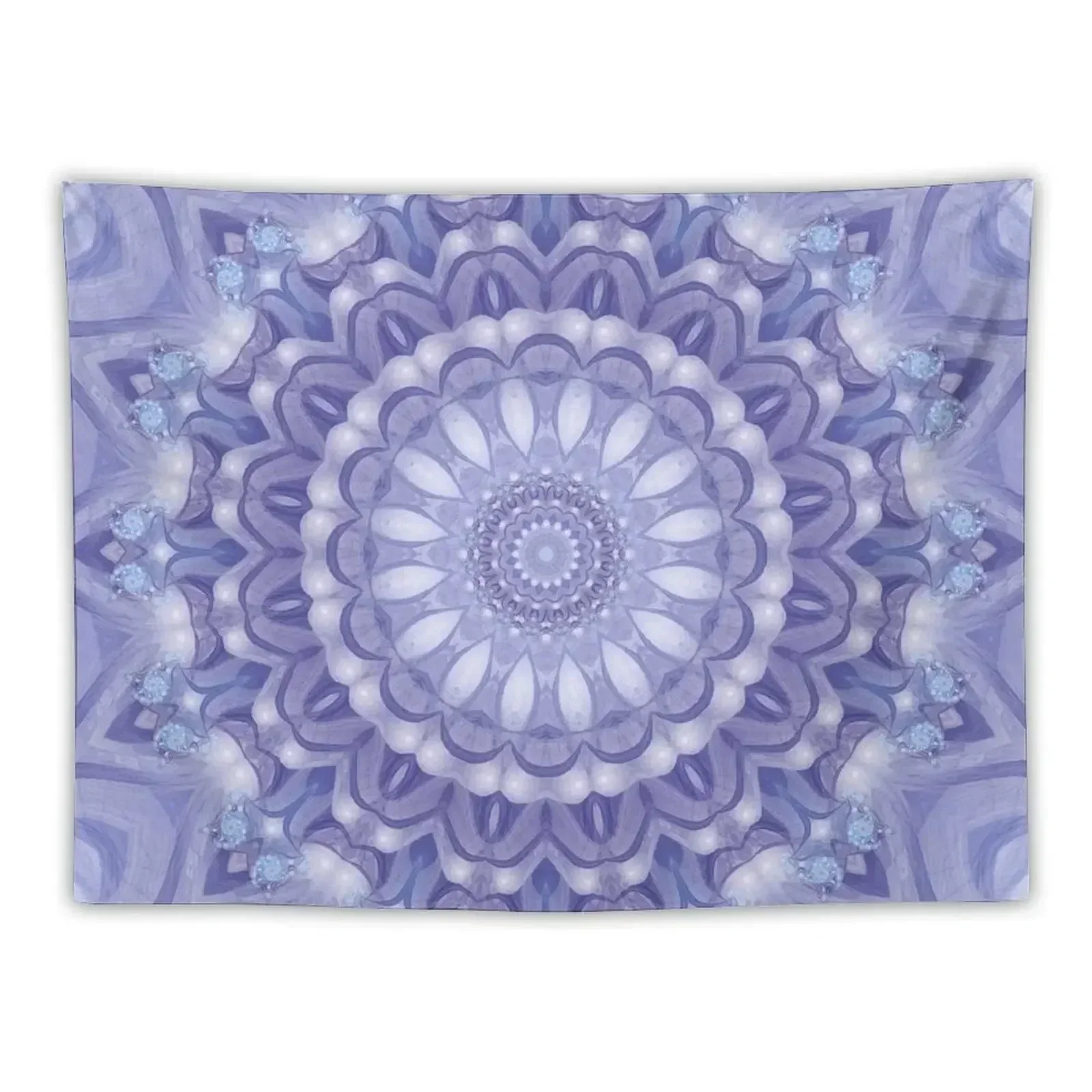 

Light Blue, Lavender and White Mandala 02 Tapestry Cute Decor House Decoration Wall Hangings Decoration Tapestry