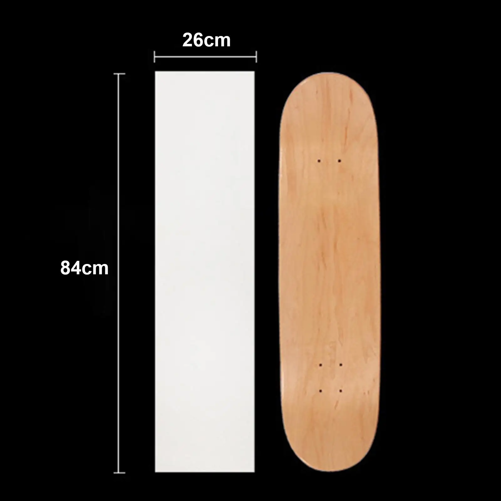 Skateboard-Aufkleber, Papier, rutschfester Schutz, PVC, tragbares Skateboard-Griffband