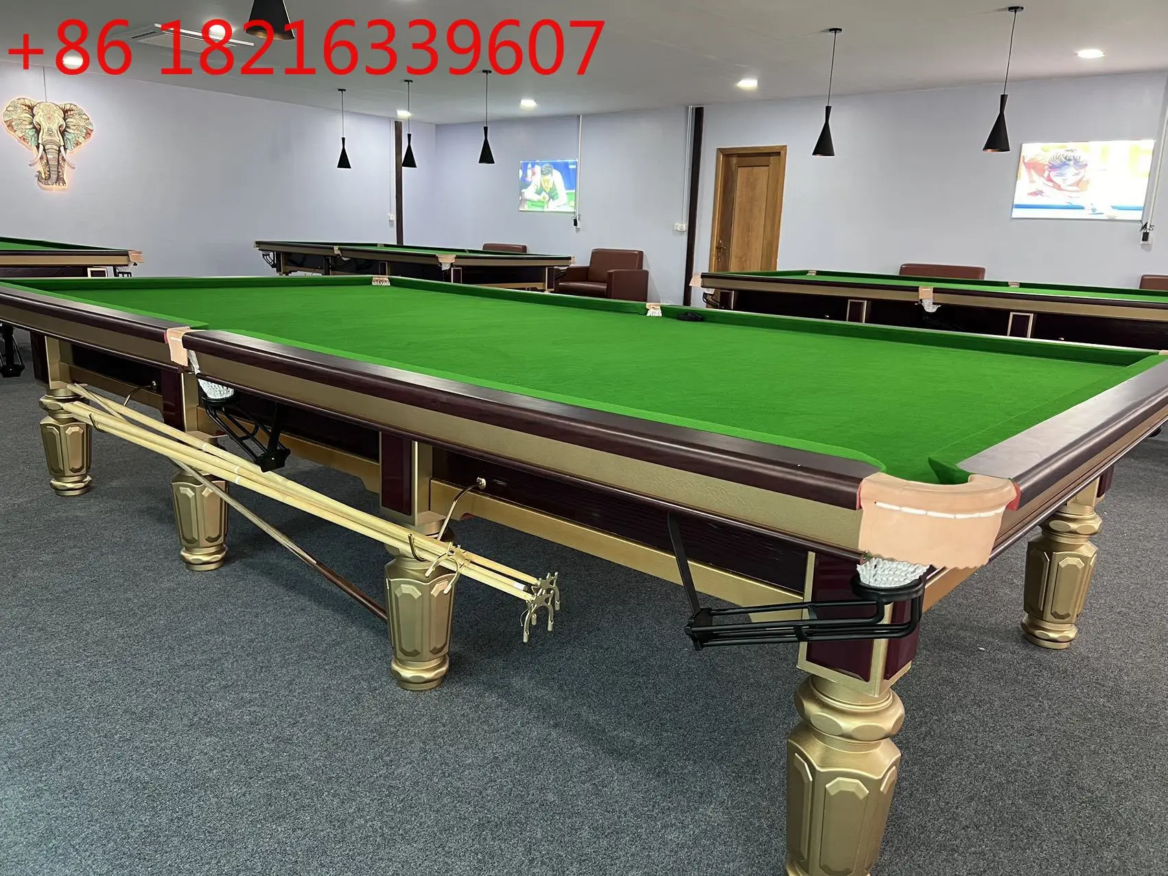 

Standard 12 Inch Snooker Table Home Commercial Adult Billiard Room English Billiard Table Case