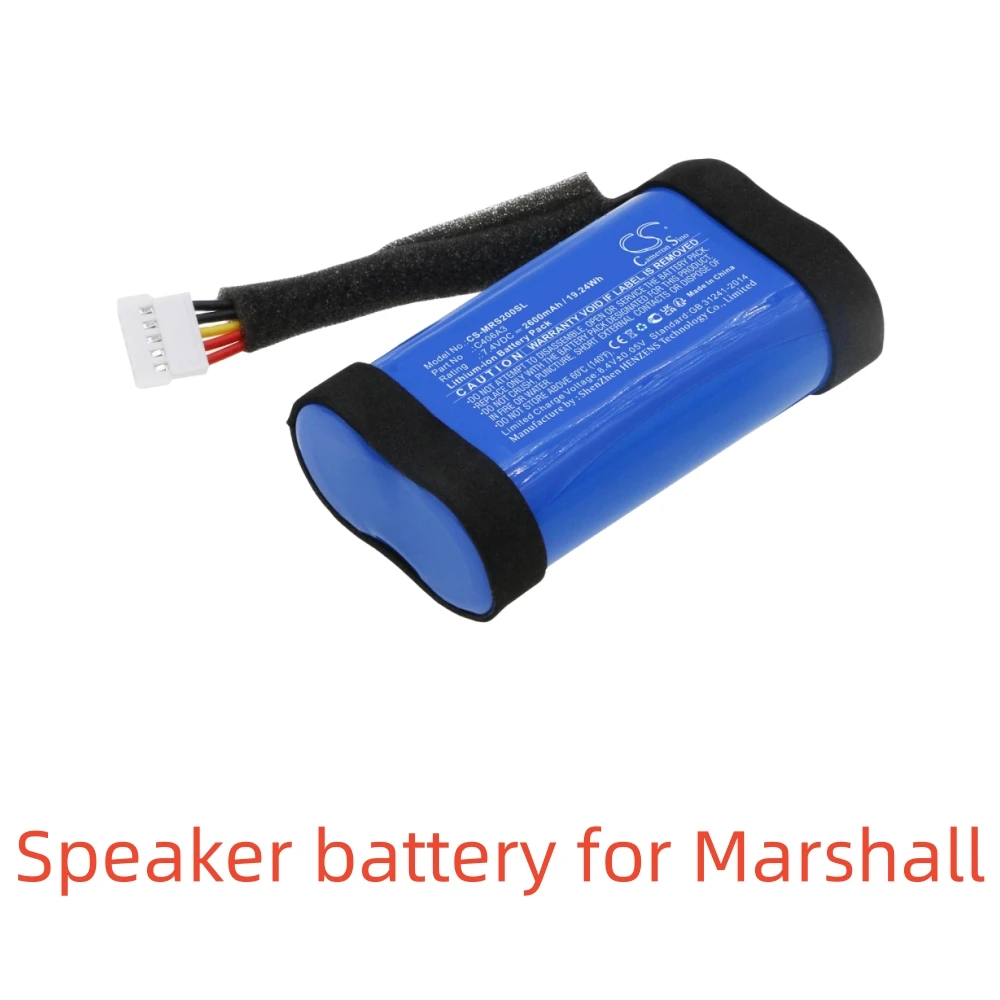 Li-ion Speaker battery for Marshall,7.4v,2600mAh,Stockwell II