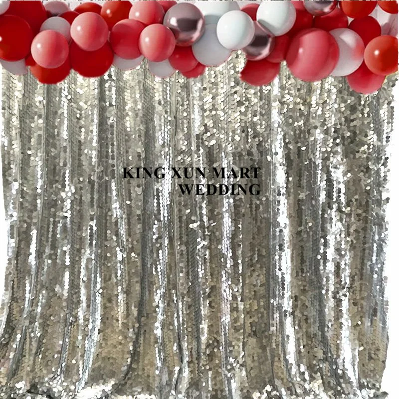 

8x8ft 18mm Big Sequin Backdrop Curtain Photo Booth Wedding Stage Background Baby Shower Event Party Decoration
