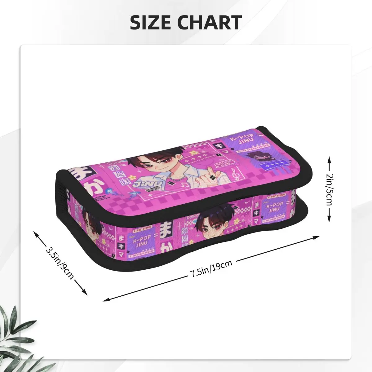 K-POP Demon Hunters Pencil Cases Pen Bag Student Large Storage Students School Zipper Pencilcases