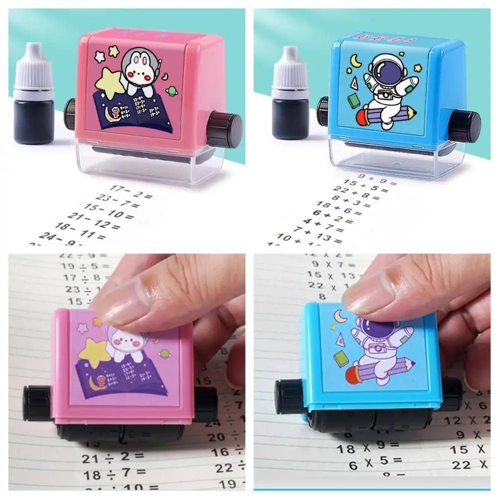 

Creative Cartoon Children Math Stamp Number DIY Roller Arithmetic Seal Subtraction Math Learning Gifts