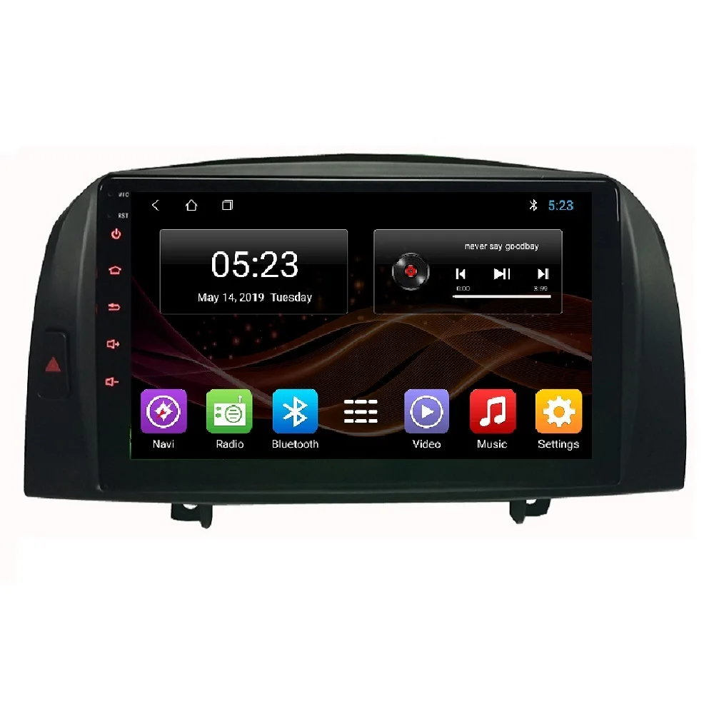 Newest android 10 touch screen autoradio gps navigation ev charging station parking sensor for Hyundai NF Sonata with usb